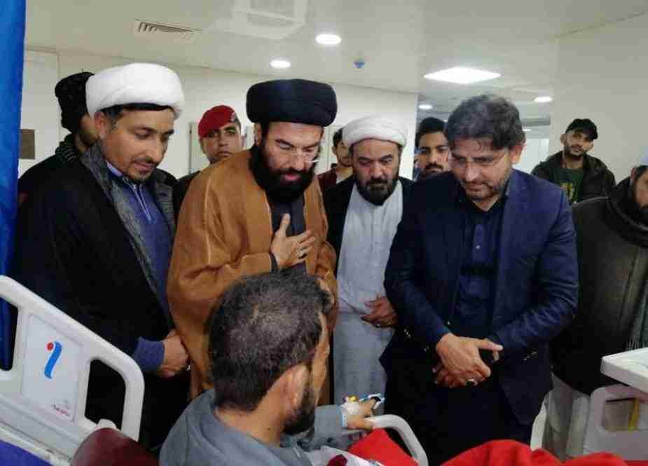 پشاور: ایم ڈبلیو ایم وفد کی سانحہ پولیس لائنز مسجد کے زخمیوں کی عیادت
