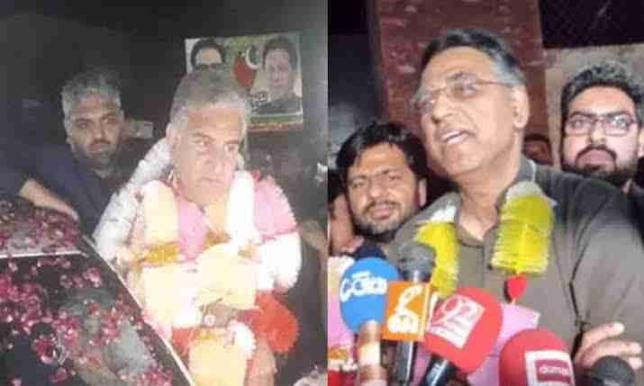جیل بھرو تحریک میں گرفتار پاکستان تحریک انصاف کے تمام رہنما اور کارکن رہا