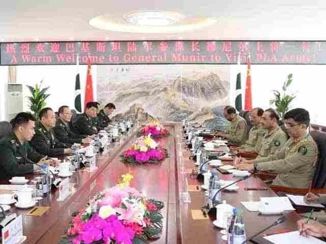 آرمی چیف کا دورہ چین، باہمی سلامتی کے امور اور فوجی تعاون پر تبادلہ خیال
