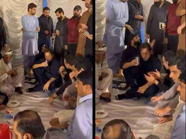 عمران خان کی کارکنوں اور رضاکاروں کے ساتھ افطار