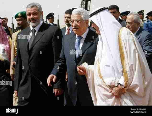 اسماعیل ہنیہ اور محمود عباس ریاض میں