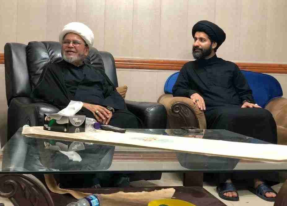 علامہ شبیر میثمی کی علامہ عارف حسین کاظمی سے ملاقات، اہم امور پر تبادلہ خیال