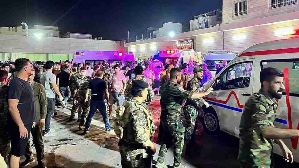 عراق: نینوا میں شادی کی تقریب میں آتشزدگی، 113 افراد جاں بحق، 150 زخمی