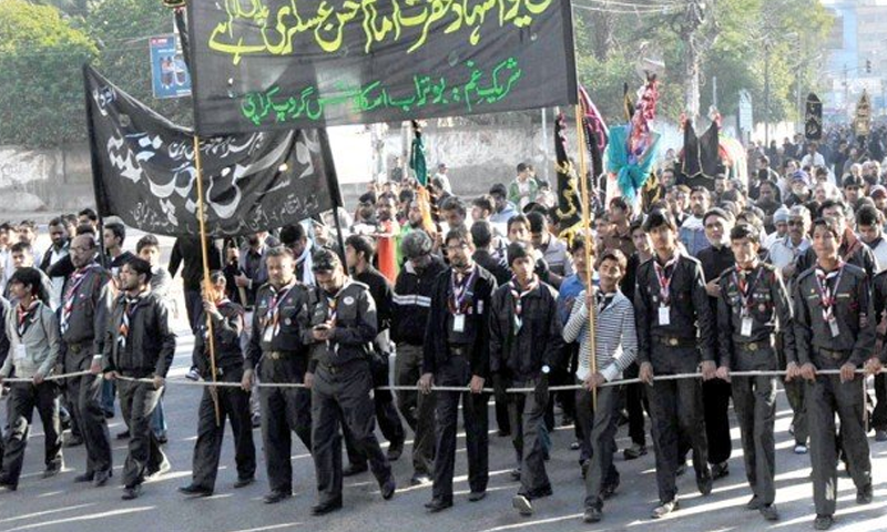 کراچی: چپ تعزیے کا پہلا جلوس اختتام پزیر، دوسرا جلوس رواں دواں