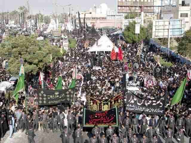 ملک بھر میں شہدائے کربلا کے چہلم پر جلوس برآمد، عزاداروں کی بھرپور شرکت