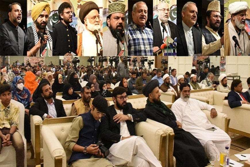 فلسطینیوں کے ہاتھ میں پرچم اسلام ہے، یہ جنگ اسلام اور کفر کی جنگ ہے، آزادی فلسطین کانفرنس