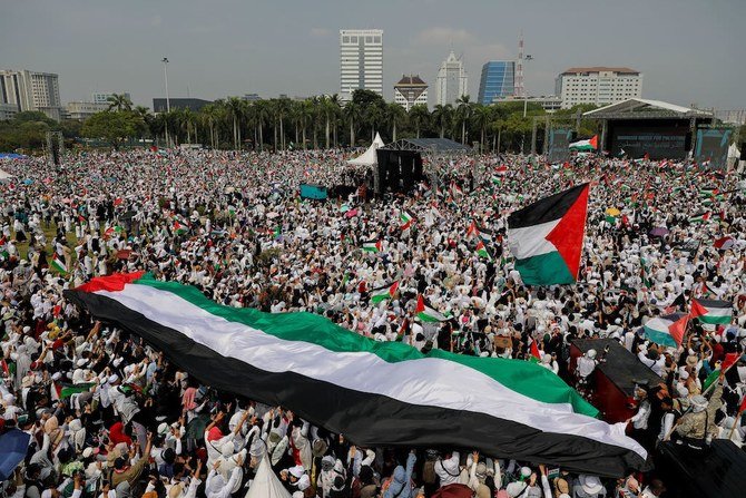 فلسطینیوں کی حمایت میں واشنگٹن سے برلن تک لاکھوں افراد سڑکوں پر، جکارتہ میں بھی لاکھوں افراد کی ریلی