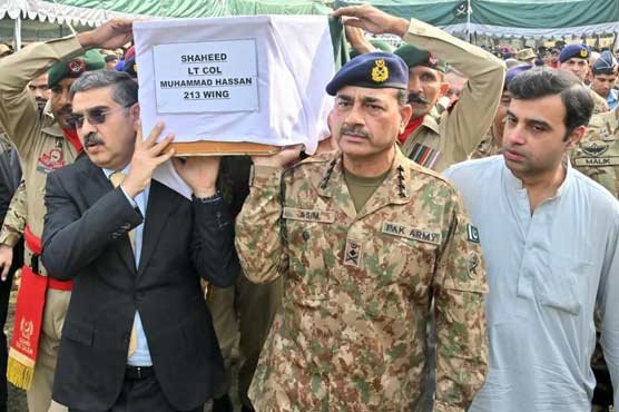 لیفٹیننٹ کرنل محمد حسن حیدر کی اسلام آباد میں نماز جنازہ ادا