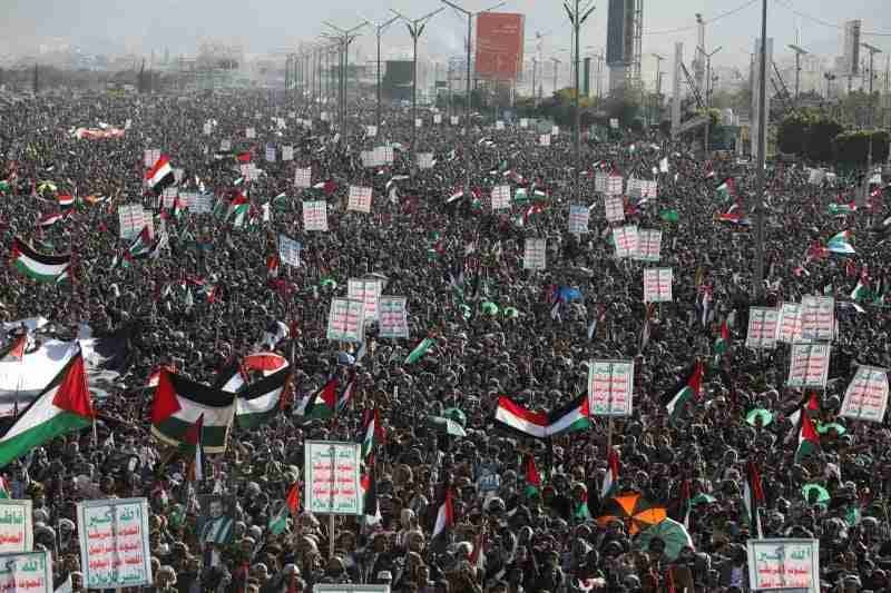 یمن میں لاکھوں افراد کی اسرائیلی جارحیت کے خلاف ریلیاں