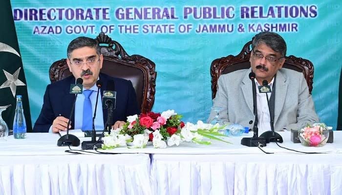 کشمیر کبھی بھی بھارت کا حصہ تھا نہ ہوگا، نگراں وزیراعظم