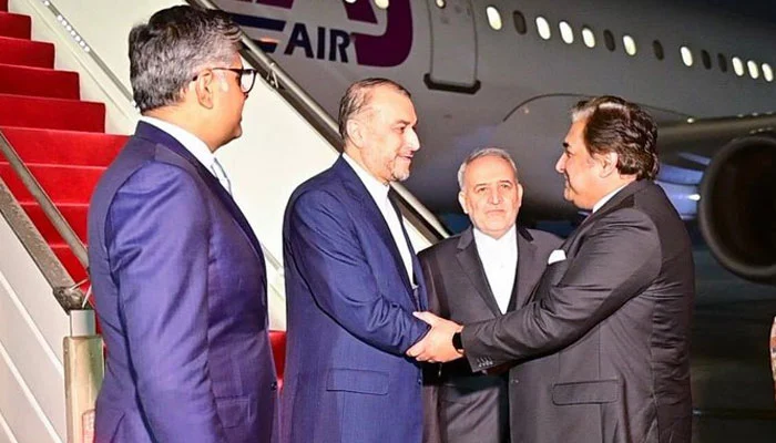 ایرانی وزیر خارجہ حسین امیر عبداللہیان ایک روزہ دورے پر اسلام آباد پہنچ گئے