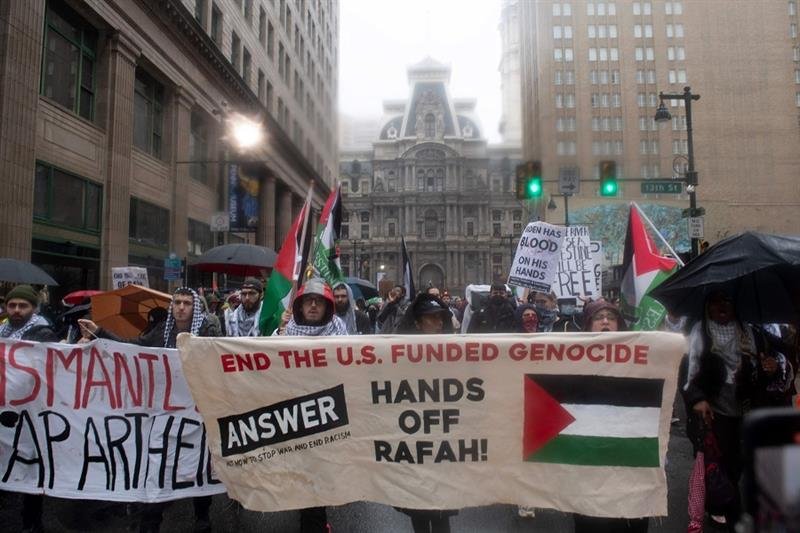 دنیا بھر میں فلسطینیوں کی نسل کشی کیخلاف احتجاجی مظاہرے