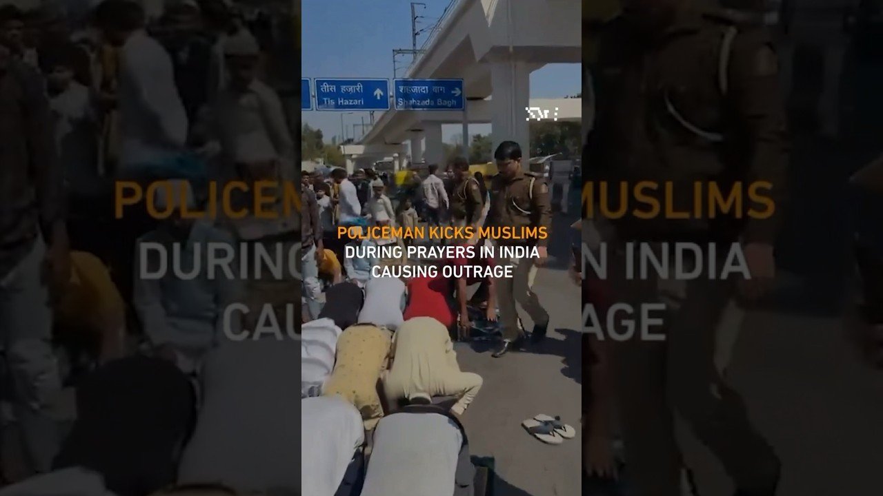 بدنام زمانہ راجہ سنگھ کی نمازیوں پر تشدد کرنیوالے پولیس اہلکار کی حمایت