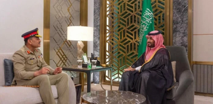 آرمی چیف جنرل عاصم منیر کی سعودی ولی عہد محمد بن سلمان سے ملاقات