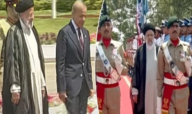 ایرانی صدر کی وزیراعظم ہاؤس آمد، پرتپاک استقبال، گارڈ آف آنر پیش