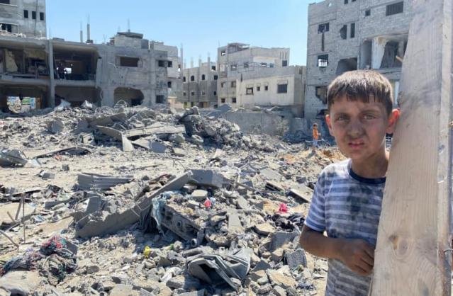 ہزاروں فلسطینی بچے عمارتوں کے ملبے تلے دبے ہیں، یونیسیف