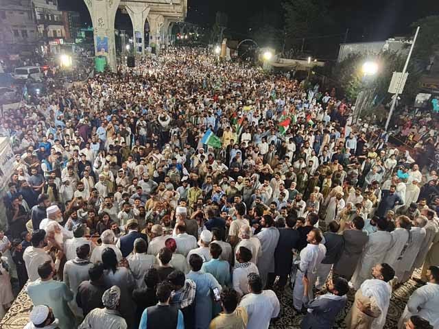 راولپنڈی: جماعت اسلامی کا دھرنا ساتویں روز میں داخل