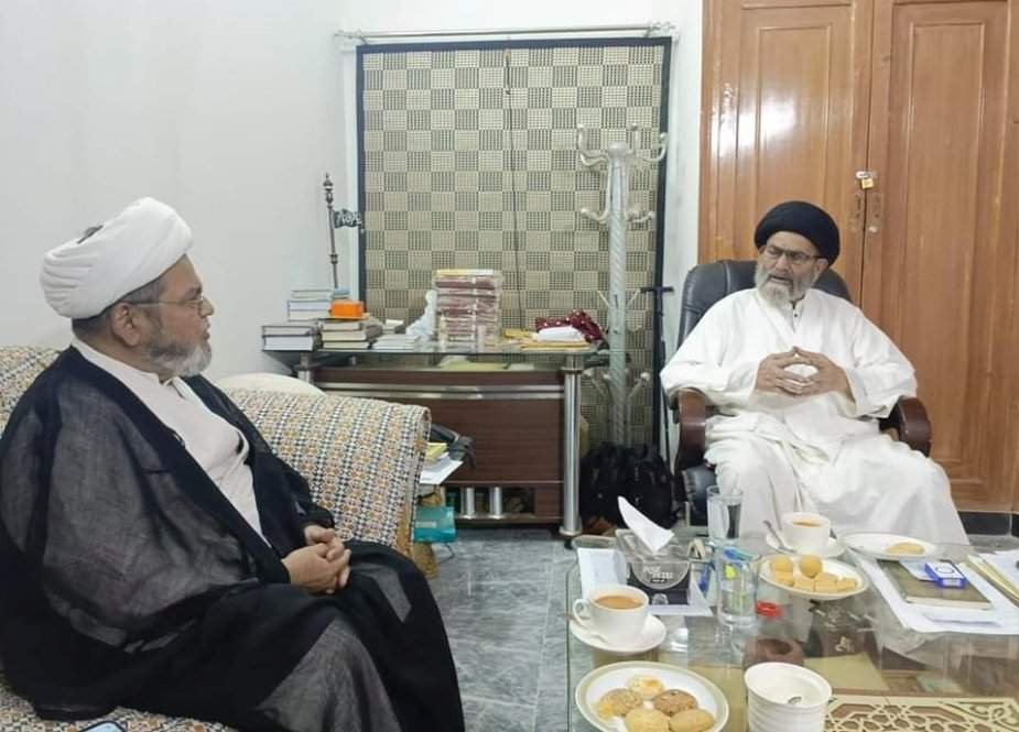 علامہ ساجد علی نقوی سے ایس یو سی کے سیکرٹری جنرل علامہ شبیر حسن میثمی کی ملاقات