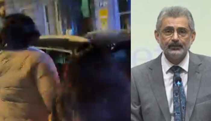 سابق چیف جسٹس قاضی فائز عیسیٰ کیخلاف لندن میں شدید احتجاج