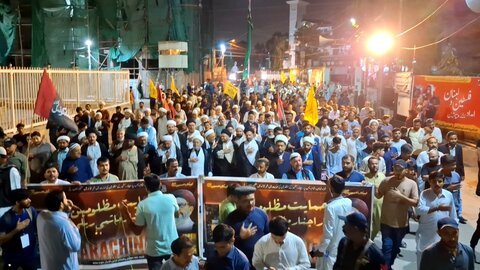 کراچی میں سانحہ پاراچنار کیخلاف احتجاجی ریلی