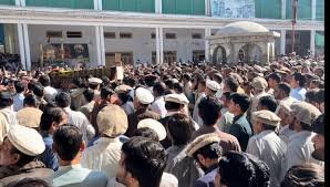 پاراچنار: شہداء کی نماز جنازہ ادا، شرکاء کا احتجاج