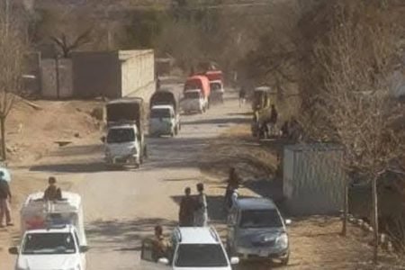 اشیائے خوردونوش اور سامان رسد کا پہلا قافلہ پاراچنار پہنچ گیا