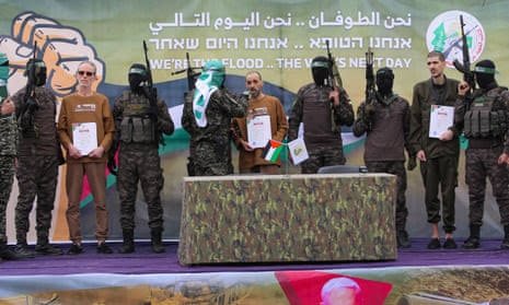 پانچواں تبادلہ، حماس نے 3 یرغمالی رہا کردیے، اسرائیل 183 فلسطینیوں کو رہا کریگا