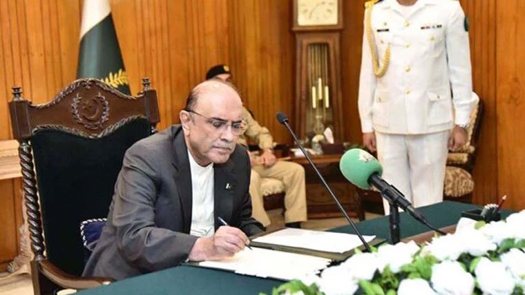 صدر مملکت نے بچوں کی شادی کی ممانعت کے بل پر دستخط کر دیے
