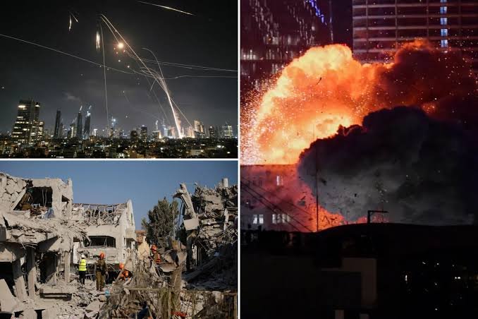 ایران کی اسرائیل پر میزائلوں کی بارش، بڑے پیمانے پر تباہی، 10 اسرائیلی ہلاک، 200 سے زائد زخمی