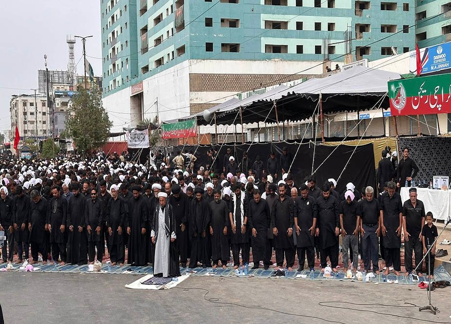 کراچی: 9 محرم الحرام کا مرکزی جلوس حسینیہ ایرانیاں کھارادر پہنچ کر اختتام پذیر