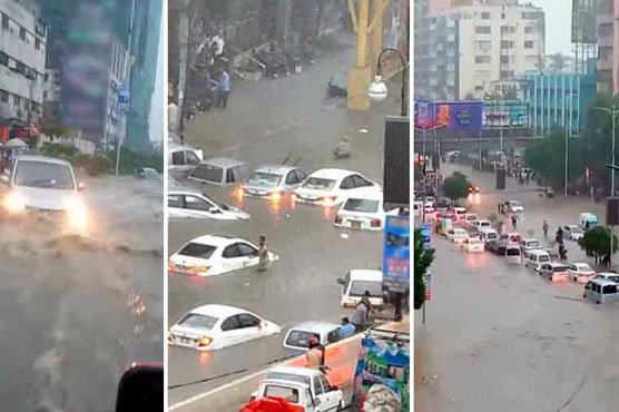 طوفانی بارش نے کراچی کو ڈبو دیا، حادثات میں 11 افراد جاں بحق، آج عام تعطیل