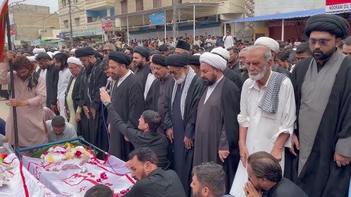 پہلوان گوٹھ میں فائرنگ سے شہید دو جوانوں کی نماز جنازہ ادا