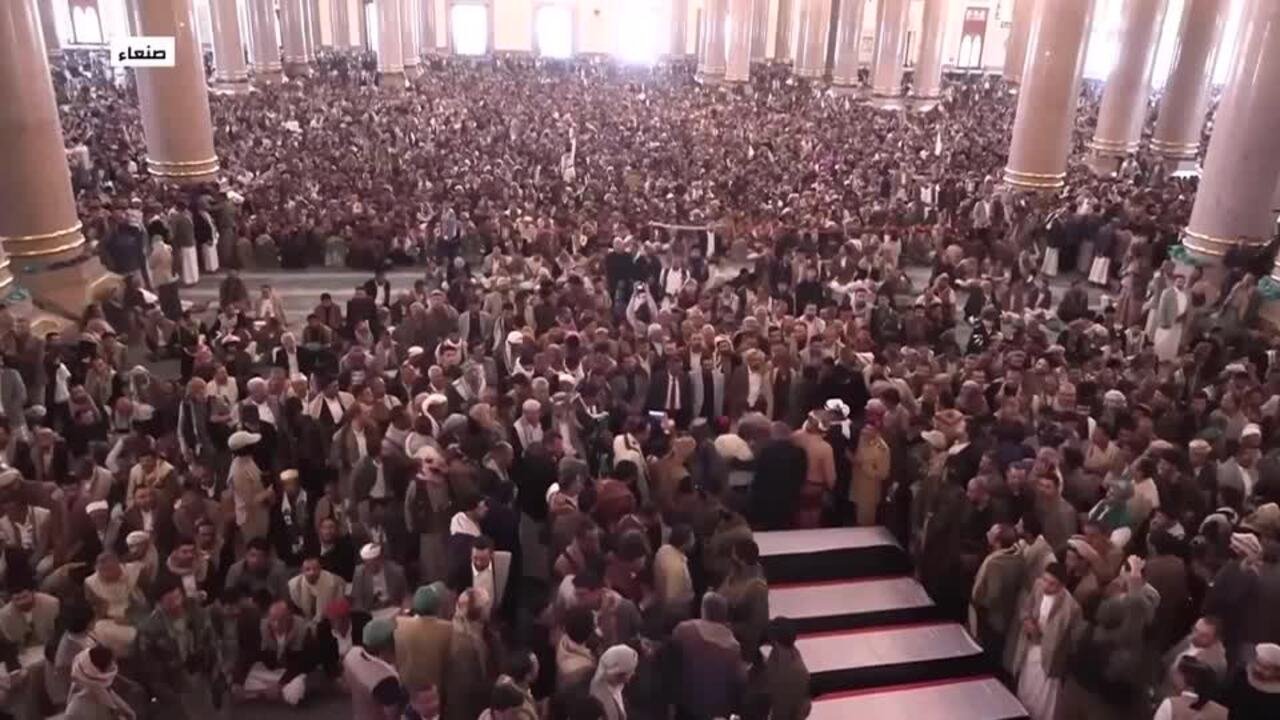 یمنی وزیراعظم اور وزرا ہزاروں سوگواروں کی موجودگی میں سپرد خاک