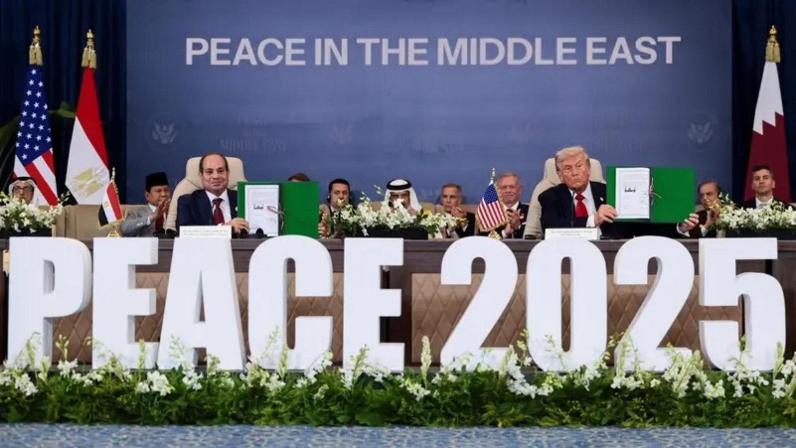 امریکا، مصر، ترکیہ اور قطر نے غزہ امن معاہدہ پر دستخط کردئے