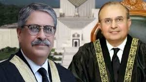 سپریم کورٹ کے جسٹس منصور علی شاہ اور جسٹس اطہر من اللّٰہ مستعفی