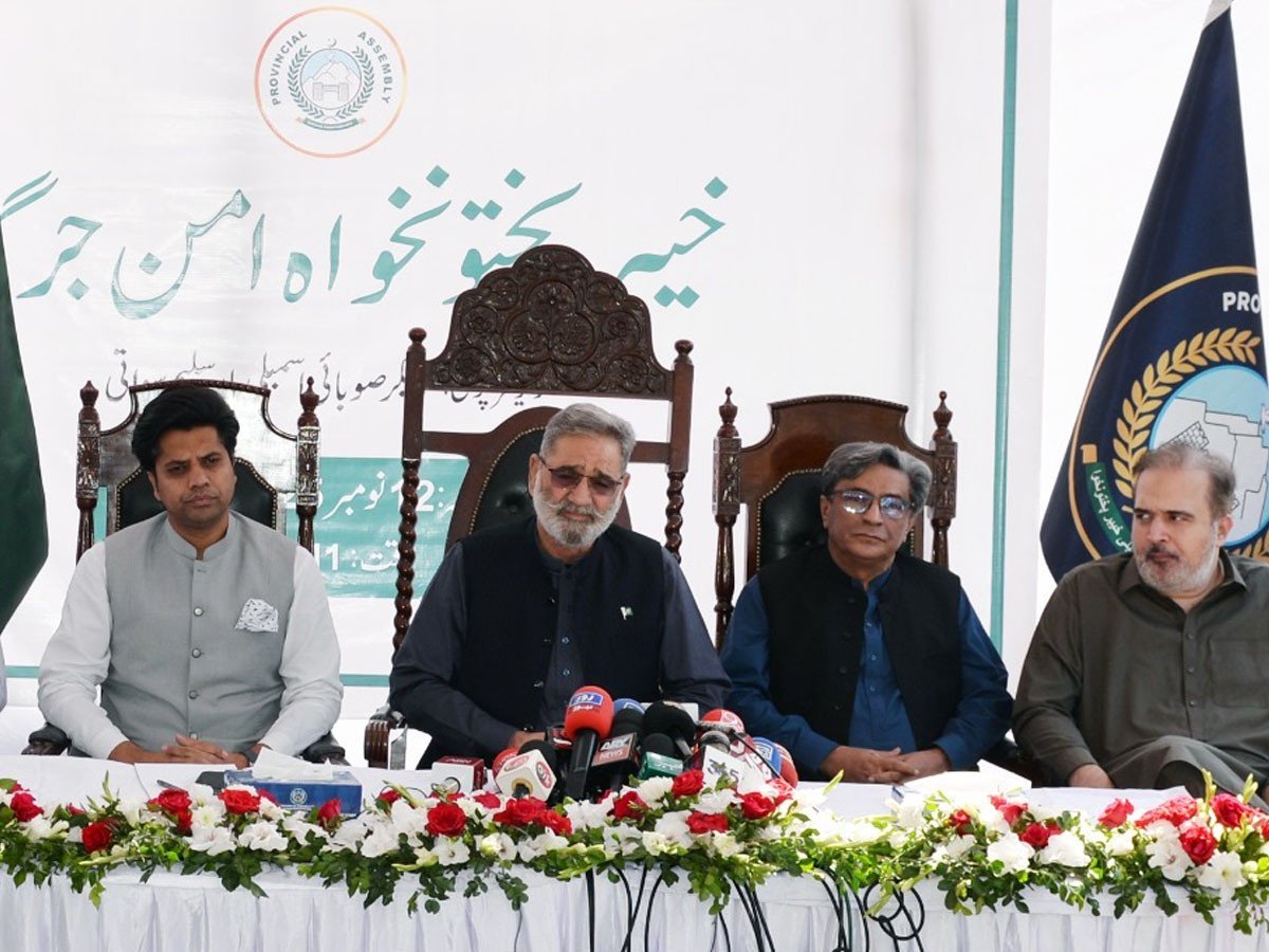 خیبرپختونخوا حکومت کا 12 نومبر کو امن جرگہ بلانے کا اعلان