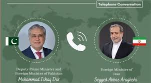 وزیرِ خارجہ اسحاق ڈار کی ایرانی ہم منصب سے ٹیلیفونک گفتگو