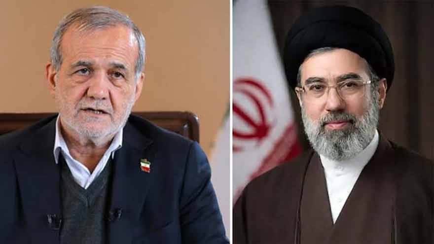 ولی امر مسلمین آیت اللہ مجتبیٰ خامنہ ای سے ایرانی صدر مسعود پزشکیان کی ملاقات