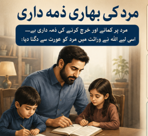 مرد کی بھاری ذمہ داری