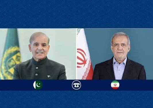 ایرانی صدر اور پاکستانی وزیراعظم کے درمیان ٹیلی فونک رابطہ