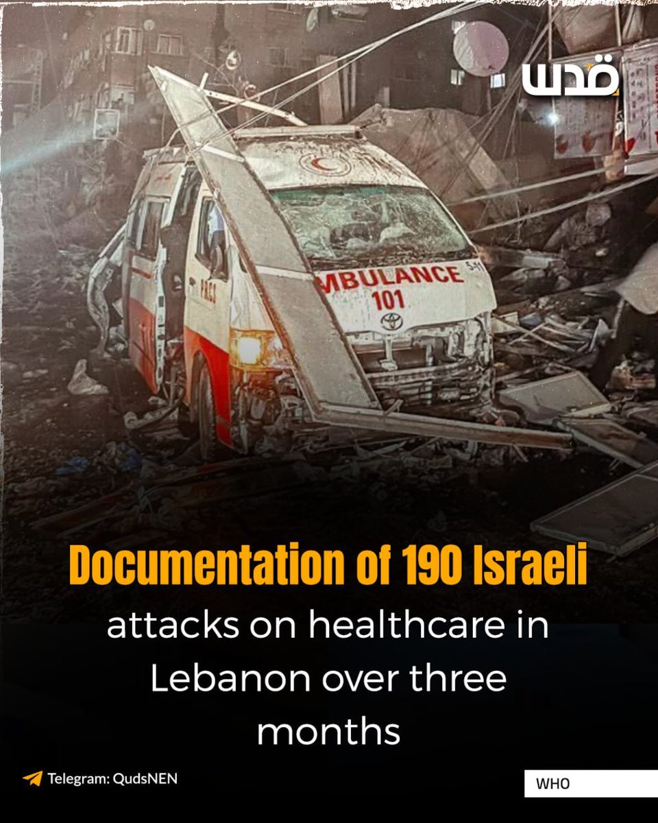 اسرائیل کے لبنان میں طبی مراکز اور عملے پر 190 حملوں کی تصدیق