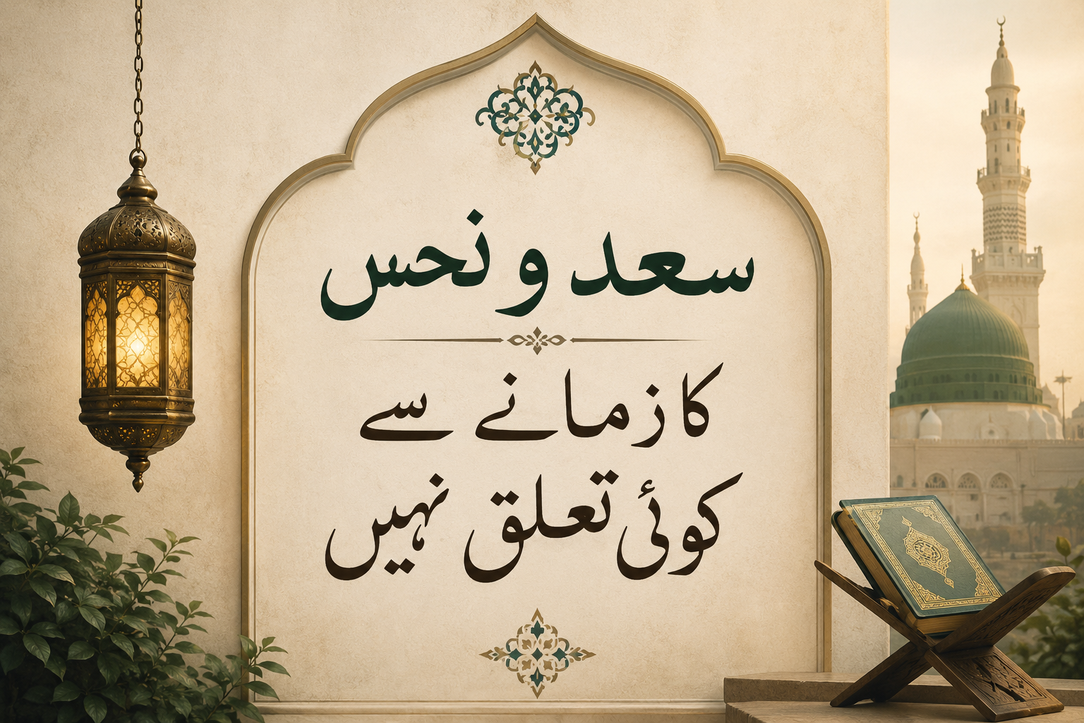 سعد و نحس کا زمانے سے کوئی تعلق نہیں