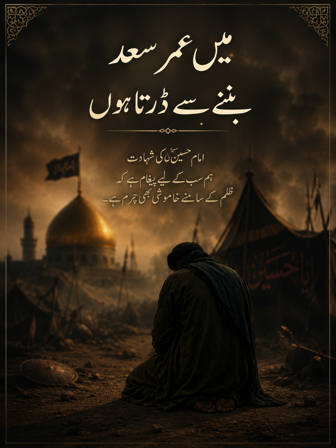 میں عمر سعد بننے سے ڈرتا ہوں