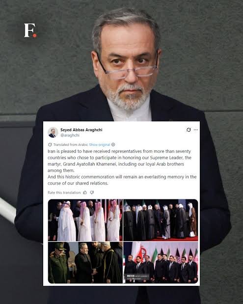 70 سے زائد ممالک کے نمائندوں نے آیت اللہ خامنہ ای کو خراجِ عقیدت پیش کیا، عراقچی